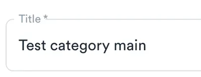 A Test category main