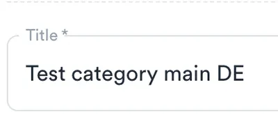 A Test category main