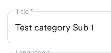Test category Sub 1
