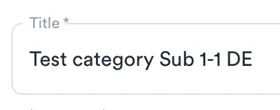 Test category Sub 1-1