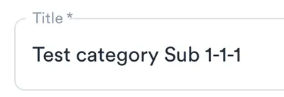 Test category Sub 1-1-1